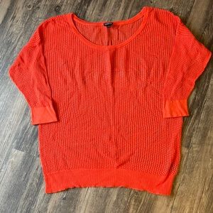 Orange Waffle Sweater